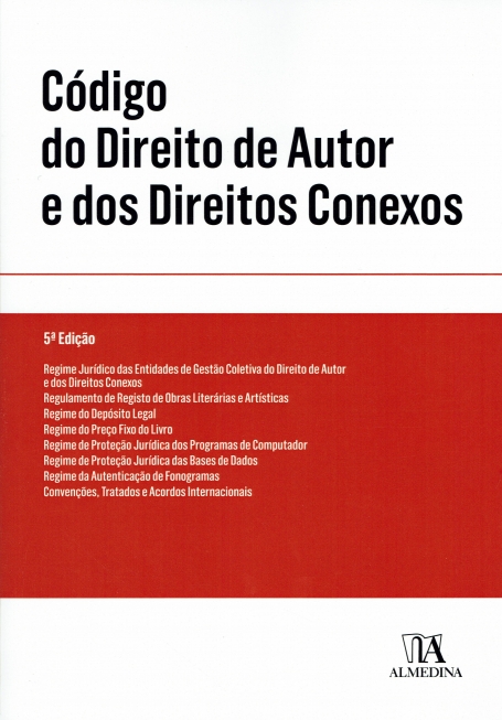 CODIGO DO DIREITO DE AUTOR E DOS DIREITOS CONEXOS 5ª edição