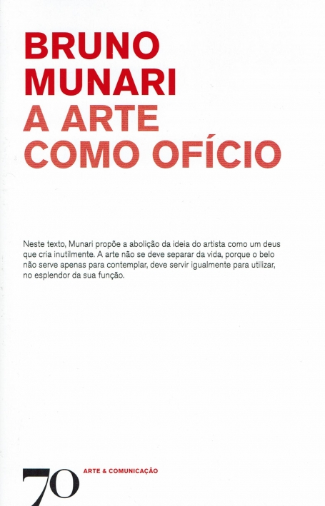 A ARTE COMO OFICIO