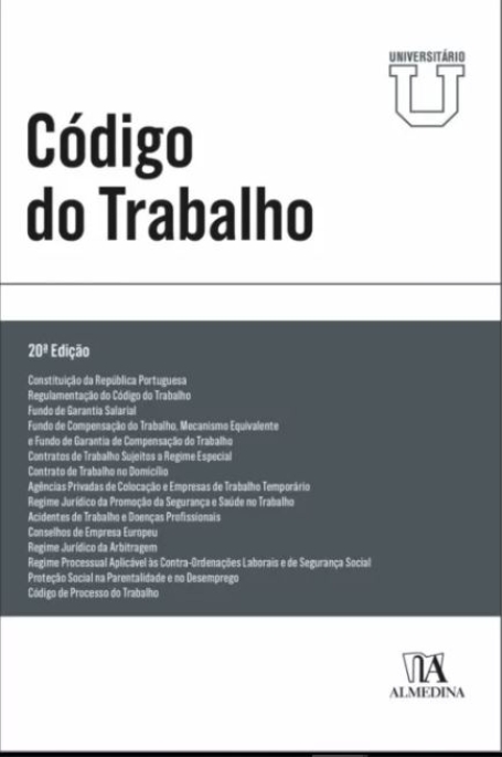 CODIGO DO TRABALHO UNIVERSITÁRIO 20ª EDIÇÃO