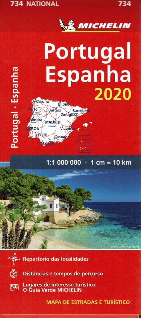 MAPA MICHELIN PORTOGAL ESPANHA 2020 /734