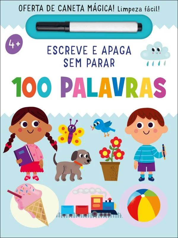 ESCREVE E APAGA SEM PARAR: 100 PALAVRAS