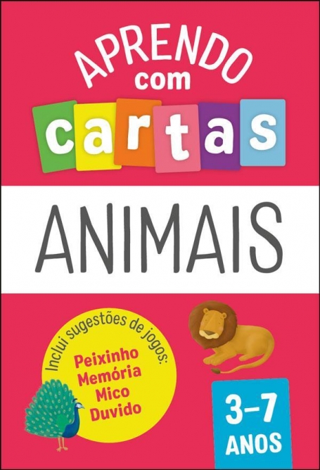 APRENDO COM CARTAS - ANIMAIS 3-7 ANOS