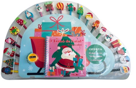 O TRENÓ DE NATAL livro para colorir