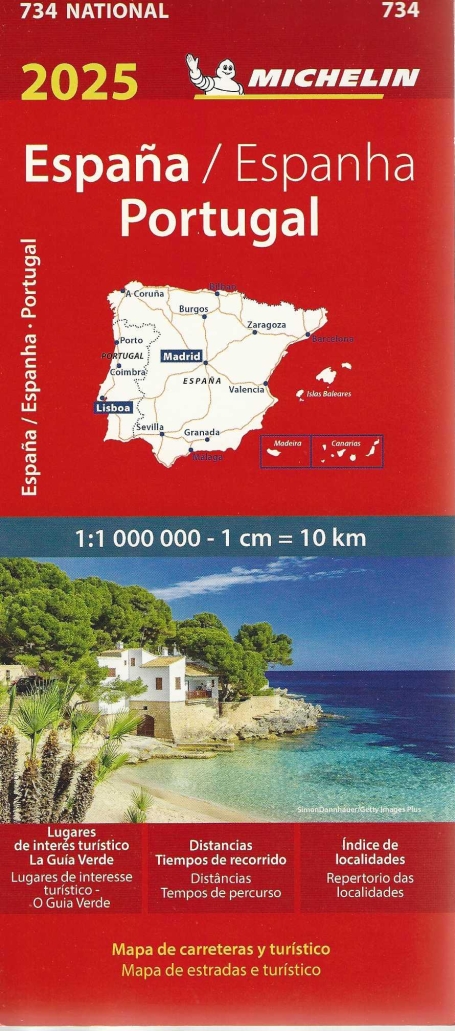 MAPA MICHELIN ESPANHA PORTUGAL