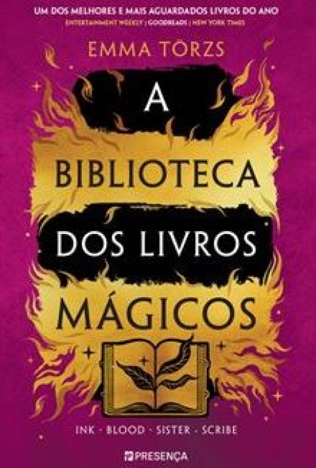 A BIBLIOTECA DOS LIVROS MÁGICOS com sprayed edges