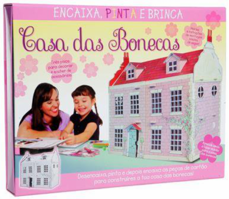 CASA DAS BONECAS - encaixa, pinta e brinca
