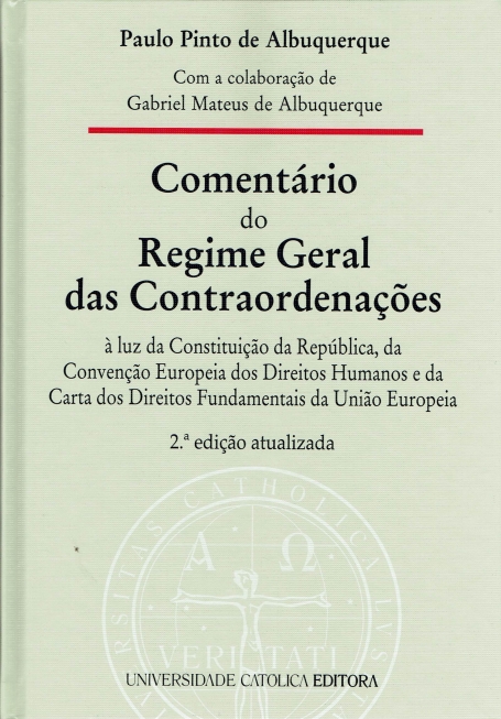 COMENTARIO DO REGIME GERAL DAS CONTRAORDENAÇÕES