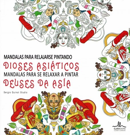 MANDALAS PARA SE RELAXAR A PINTAR DEUSES ASIÁTICOS