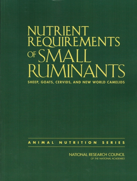 NUTRIENT REQUIREMENTS OF SMALL RUMINANTS sheep goats cervids and new world camelids