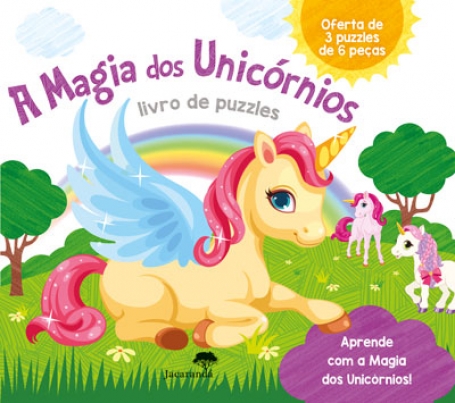 A MAGIA DOS UNICORNIOS - LIVRO DE PUZZLES