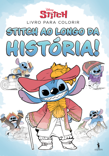 STITCH AO LONGO DA HISTÓRIA! - LIVRO PARA COLORIR