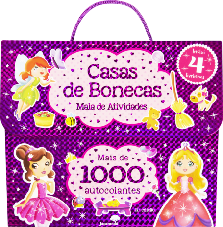 CASA DE BONECAS - MALA DE ATIVIDADES MAIS DE 1000 AUTOCOLANTES