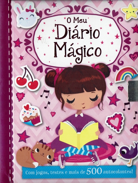 MEU DIARIO MAGICO - com jogos, testes e mais de 500 autocolantes