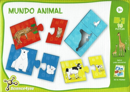 MUNDO ANIMAL - 15 PUZZLES