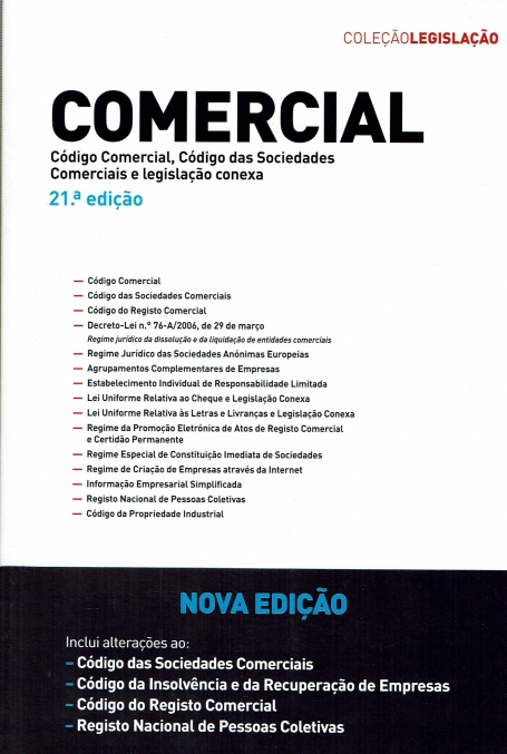 06703.22 - COMERCIAL - 22ª edicao - CODIGO DAS SOCIEDADES COMERCIAIS - REGIME JURIDICO DAS SOCIEDADES ANÓNIMAS EUROPEIAS - AGRUPAMENTO COMPLEMENTAR DE EMPRESAS