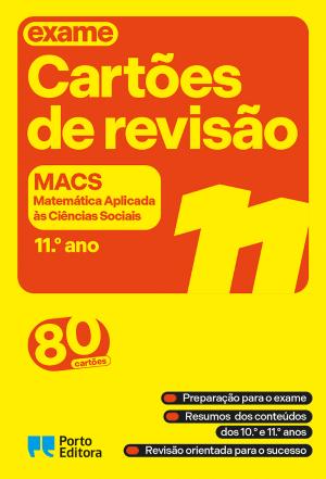 42052.10 - CARTÕES DE REVISÃO - LIVRO MATEMÁTICA APLICADA ÁS CIÊNCIAS SOCIAIS - 11º ANO