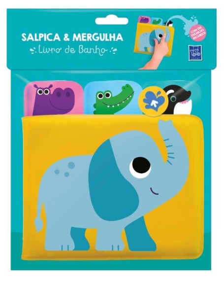 ELEFANTE - SALPICA E MERGULHA - livro de banho