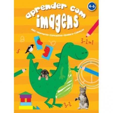 APRENDER COM IMAGENS - 4-6 ANOS ABC NUMEROS CONCEITOS QUEBRA-CABEÇAS