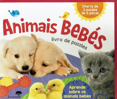 ANIMAIS BEBÉS - livro de puzzles , aprende sobre os animais bebes