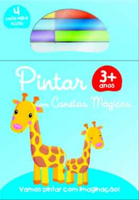 PINTAR COM CANETAS MAGICAS - GIRAFAS