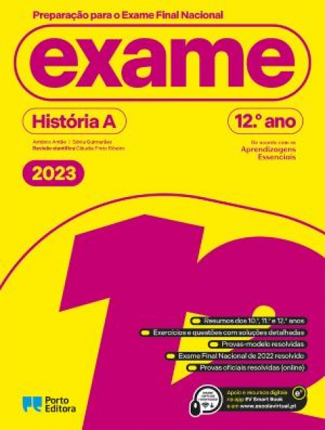 46918.10 - PREPARAÇÃO PARA O EXAME FINAL NACIONAL 2023 - HISTÓRIA A - 12º ANO
