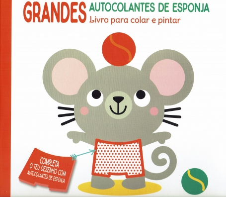 GRANDES AUTOCOLANTES DE ESPONJA - RATO livro para colar e pintar