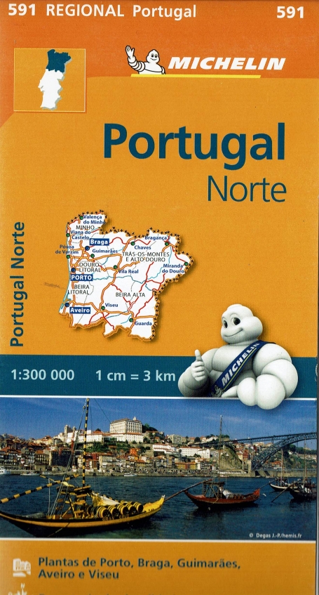 PORTUGAL NORTE - MAPA MICHELIN