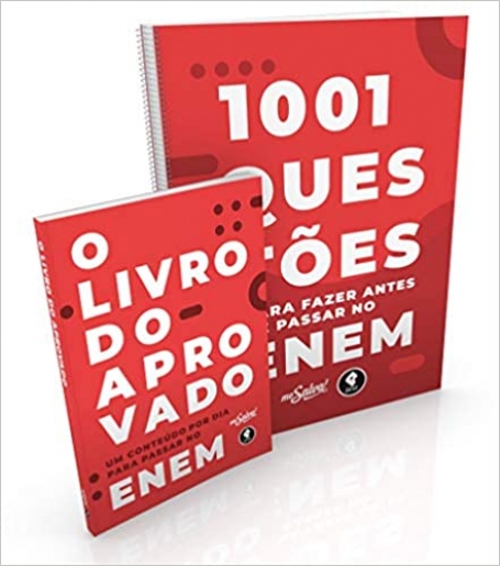 COLEÇAO ME SALVE - 1001 QUESTOES PARA FAZER ANTES DE PASSAR NO ENEM + O LIVRO DO APROVADO