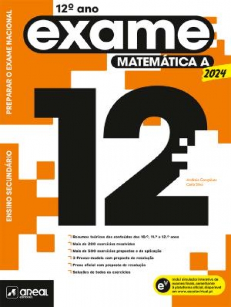 01444.80- PREPARAR O EXAME NACIONAL 2024 - MATEMÁTICA A - 12.º ANO