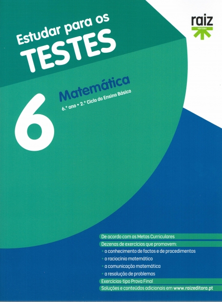 02056.10 - ESTUDAR PARA OS TESTES - MATEMATICA 6º ANO