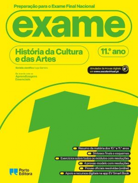 46917.60 - PREPARAÇÃO PARA O EXAME FINAL NACIONAL - HISTÓRIA DA CULTURA DAS ARTES - 11º ANO 2023