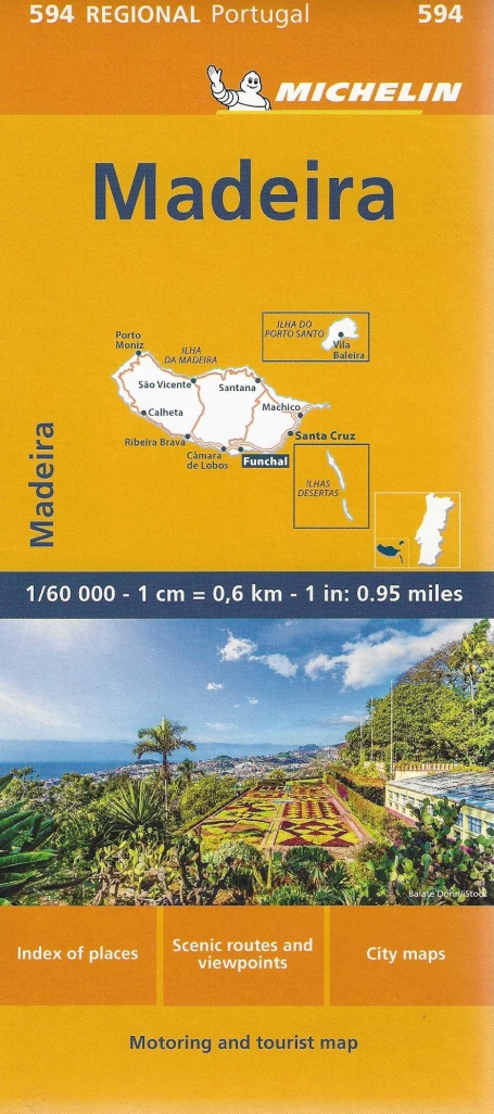 MAPA MICHELIN REGIONAL MADEIRA 594