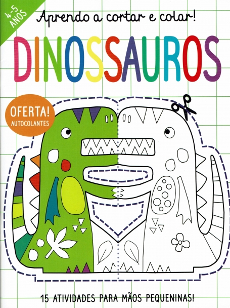 APRENDO A CORTAR E COLAR - DINOSSAUROS
