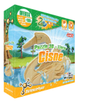 CISNE - PUZZLE 3D + LIVRO - constroi e pinta o teu cisne de madeira - 29 pecas