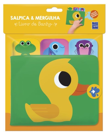 PATO - SALPICA E MERGULHA - livro de banho