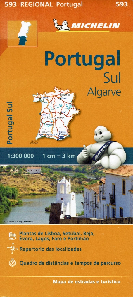 PORTUGAL SUL ALGARVE - MAPA MICHELIN