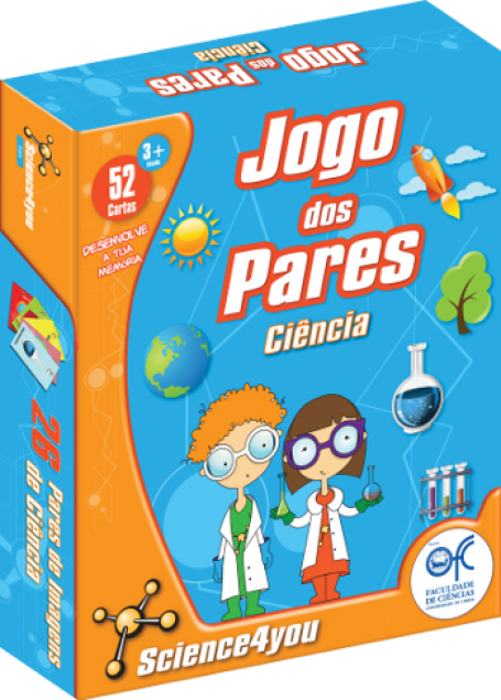 JOGO DOS PARES CIENCIA +3 ANOS 52 CARTAS