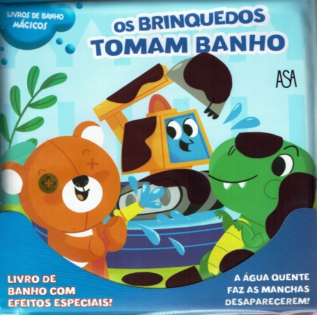 LIVROS DE BANHO MAGICOS : OS BRINQUEDOS TOMAM BANHO a agua quente faz manchas desaparecerem!