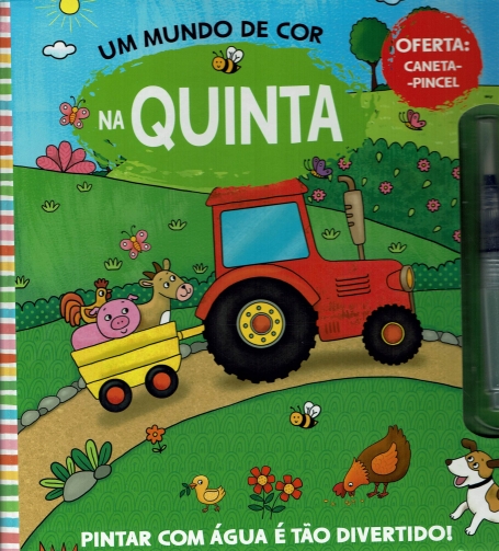 UM MUNDO DE COR : NA QUINTA pintar com agua é tao divertido , oferta caneta-pincel