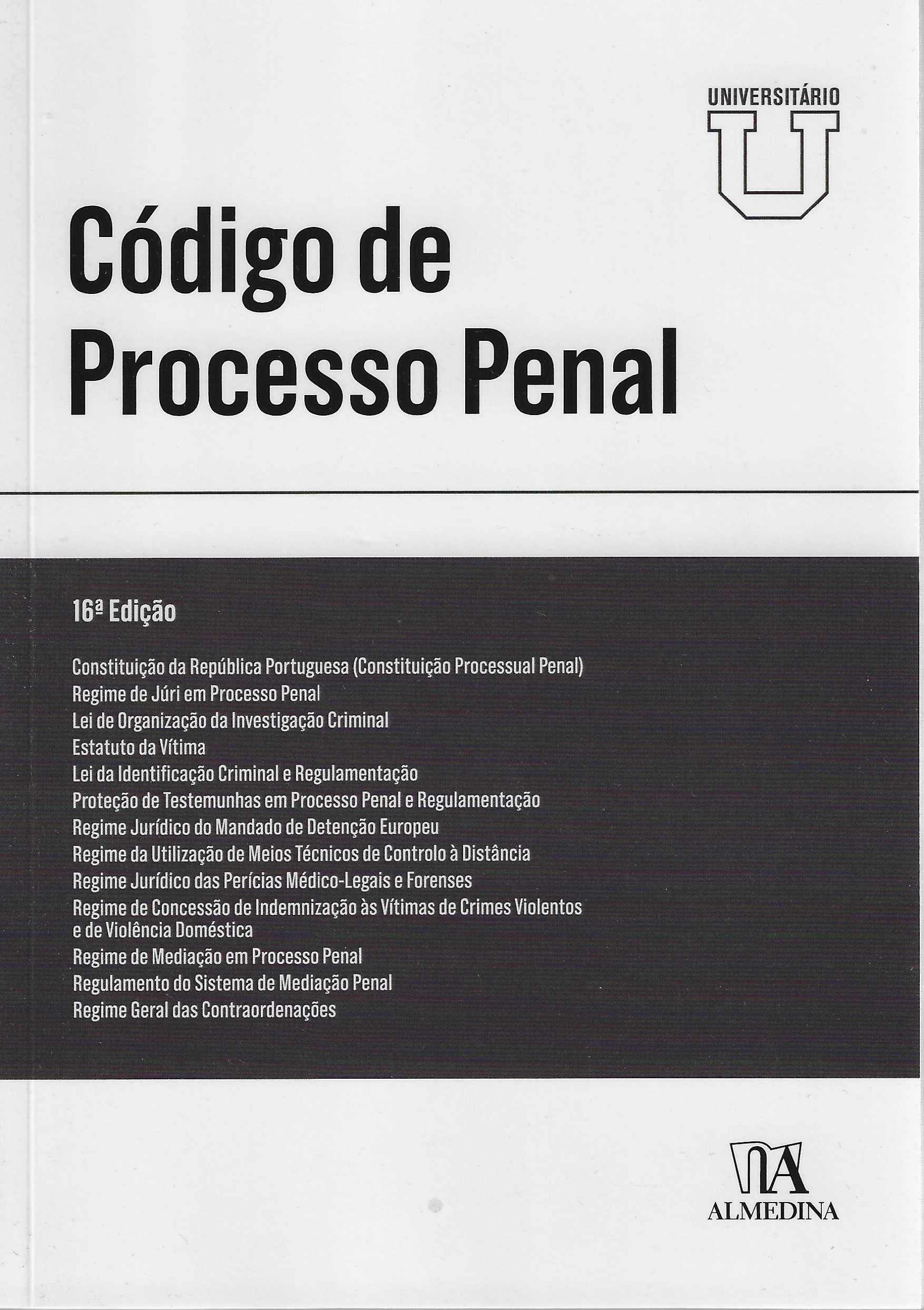 CÓDIGO DE PROCESSO PENAL - EDIÇÃO UNIVERSITÁRIA - 16ª Edição