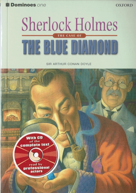 SHERLOCK HOLMES - THE CASE OF THE BLUE DIAMOND - DOMINOES LEVEL 1 - cd inside