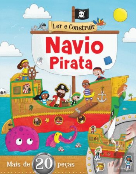 NAVIO PIRATA - ler e construir - mais de 20 peças