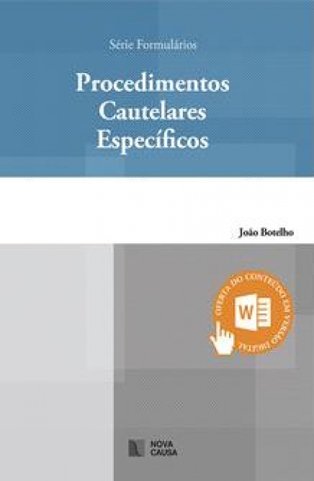 SÉRIE FORMULÁRIOS: PROCEDIMENTOS CAUTELARES ESPECÍFICOS