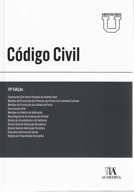CÓDIGO CIVIL UNIVERSITÁRIO 19.ª edição