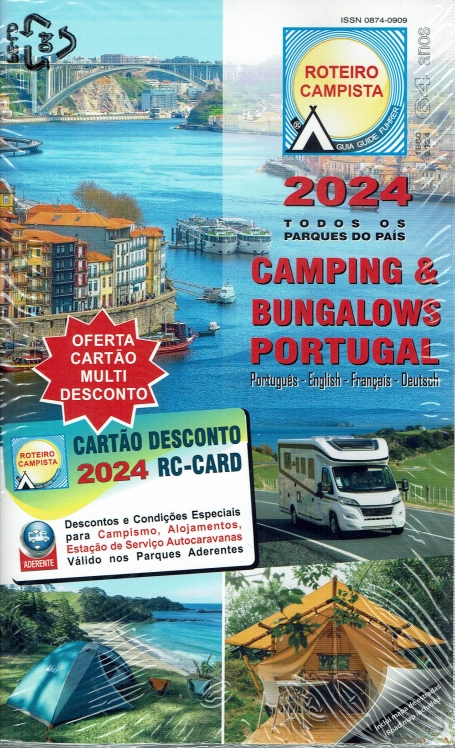 CAMPING & BUNGALOWS PORTUGAL 2024 ROTEIRO CAMPISTA - portugues - english - francais - deutsch