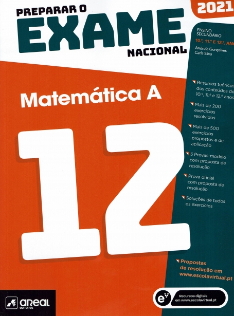 01444.50 - PREPARAR EXAME NACIONAL 2021 MATEMATICA A 12