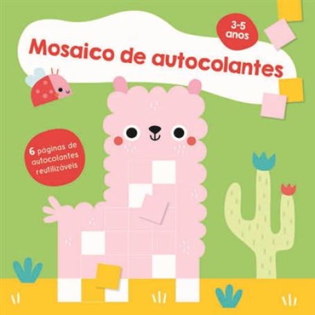 MOSAICO DE AUTOCOLANTES 3-5 ANOS LAMA