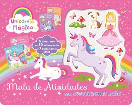 MALA DE ATIVIDADES com autocolantes balão