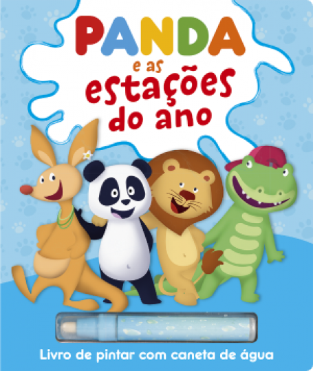 72191.13 - PANDA E AS ESTAÇÕES DO ANO - LIVRO DE PINTAR COM CANETA DE ÁGUA