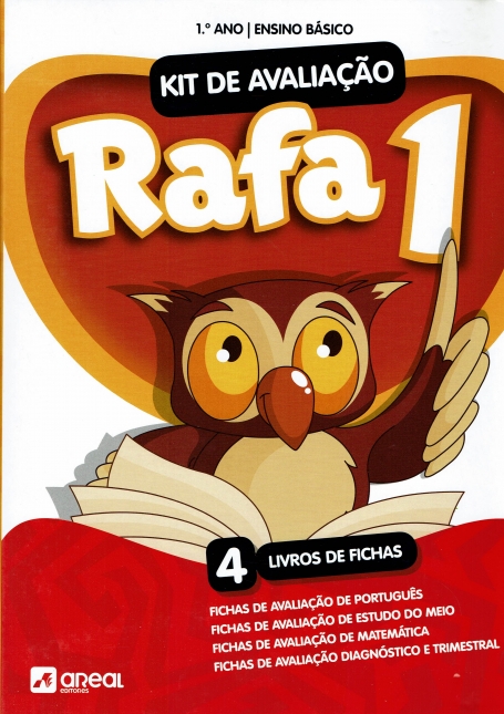 01660.21 - RAFA 1 - KIT DE AVALIACAO - 4 livro de fichas - portugues + estudo do meio + matematica + fichas de avaliacao diagnostico e trimestral